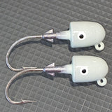 4oz Bullet Jig Head (Mustad 8/0HD & 10/0XXH) - (Various small paint defects)