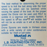 Size 1 - L B Huntington Drone Spoon